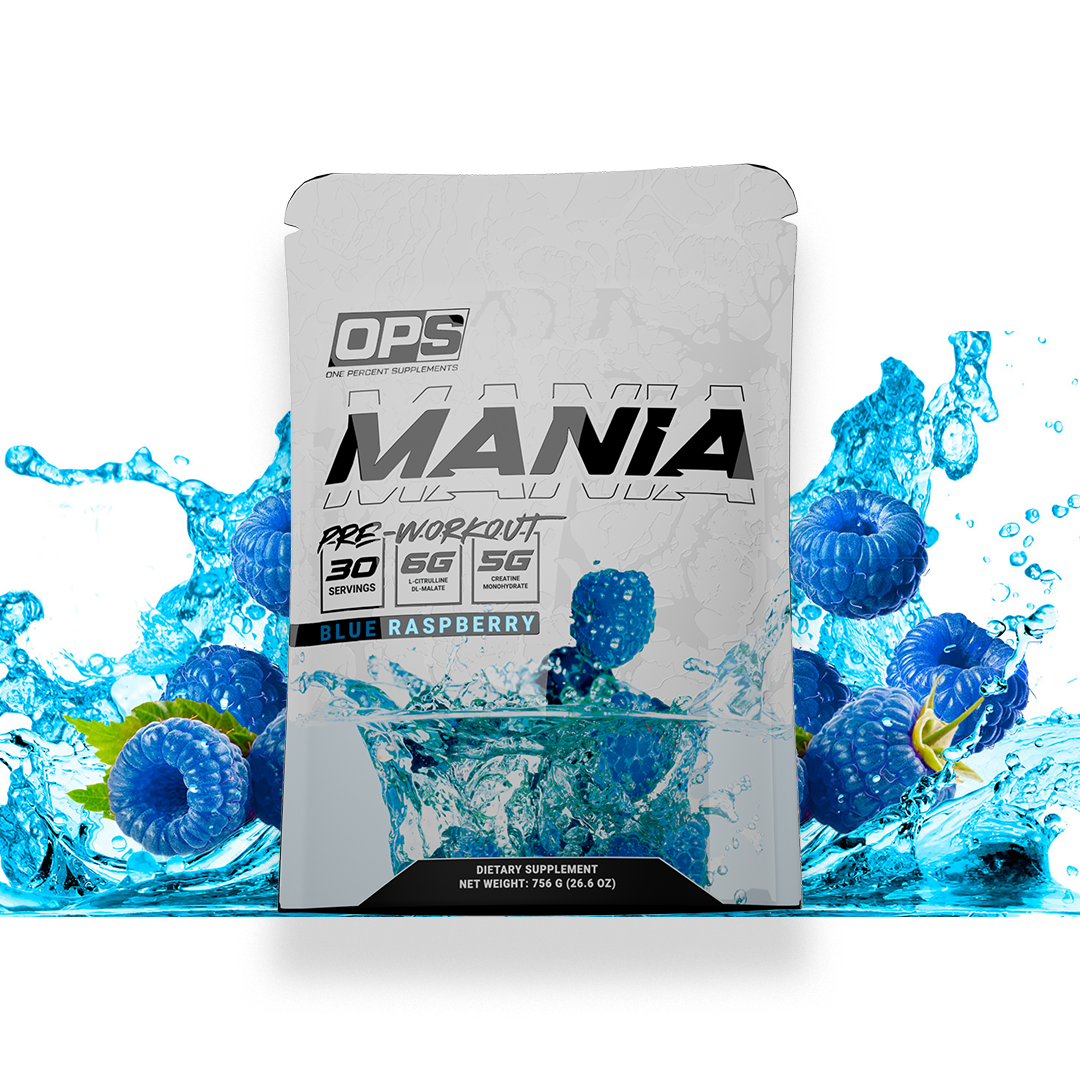 Mania Pre Workout - Blue Razz - 30 servings